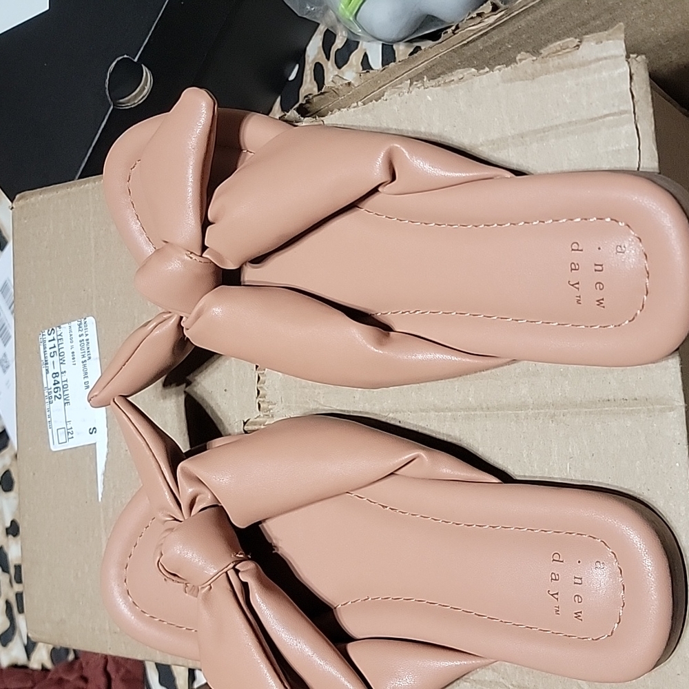 A tan pair of "A New Day" sandals never worn still New no tags